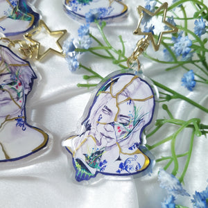 STRAY KIDS "BARE" Porcelain Kintsugi Gold Foil Embossed Acrylic Keychains