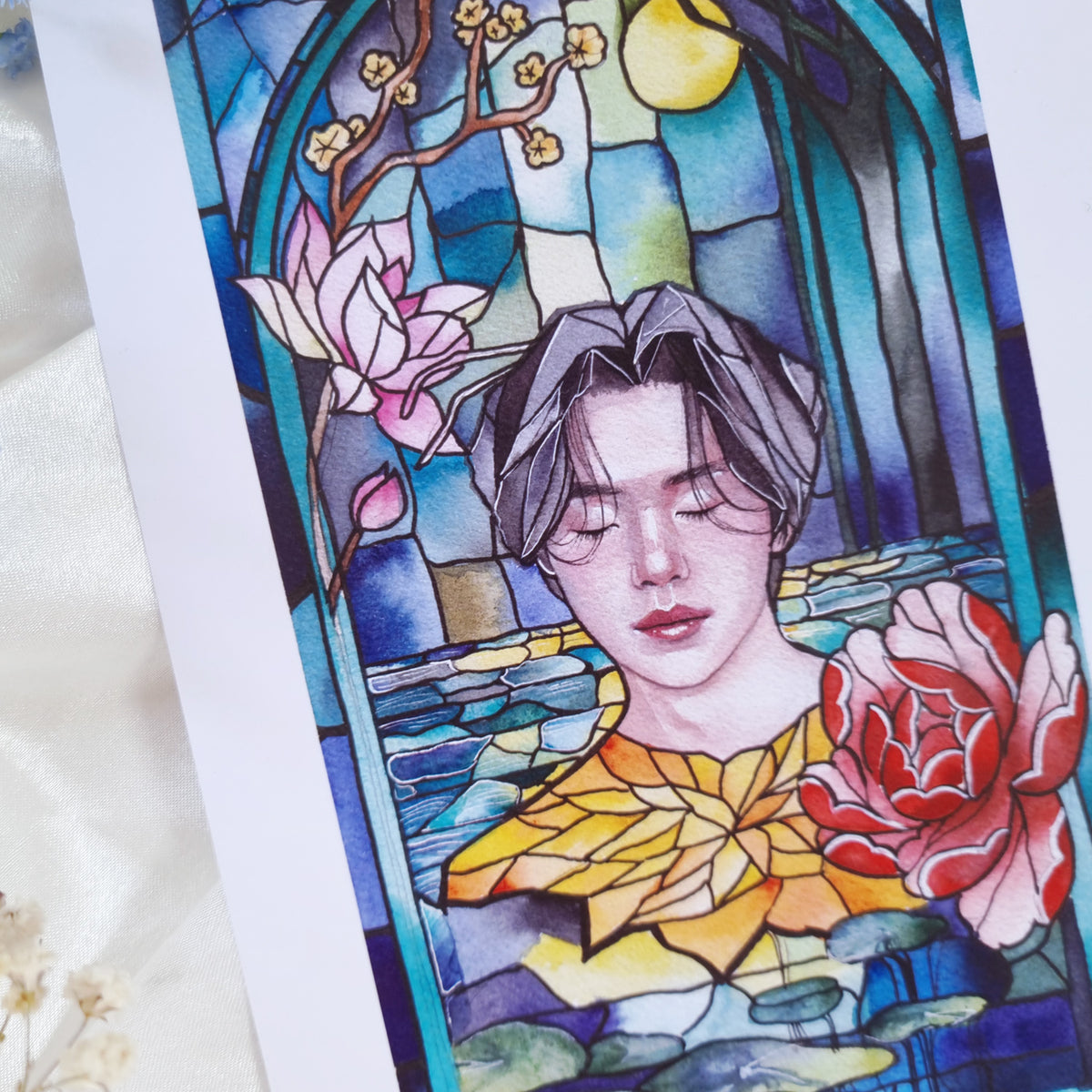 BTS Suga Stained Window Art Print - A5/A4 – BYSHERRY
