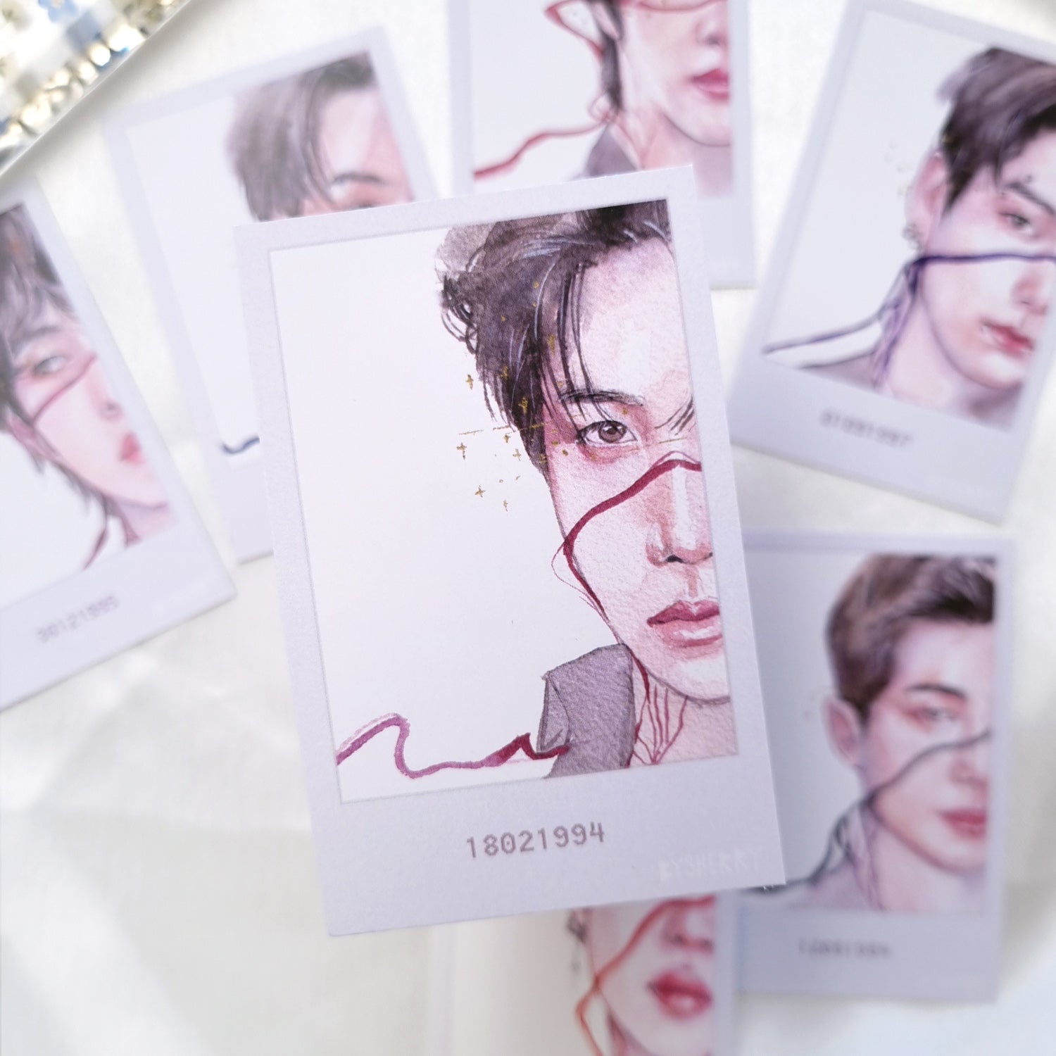 BTS "String of Fate" Aesthetic Photocard-style Art Prints - Set of 7