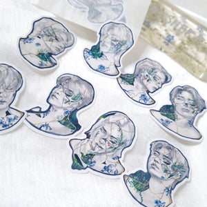 STRAY KIDS "BARE" Porcelain Kintsugi Inspired art Sticker Pack - Set of 8