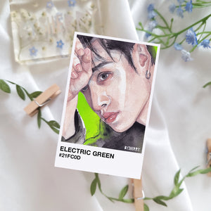 STRAY KIDS "GREEN" Aesthetic Photocard-Style Art Prints - Set of 3