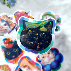 🏳️‍🌈 PRIDE Cats in Hats 🏳️‍🌈 Vinyl Glossy Waterproof Stickers