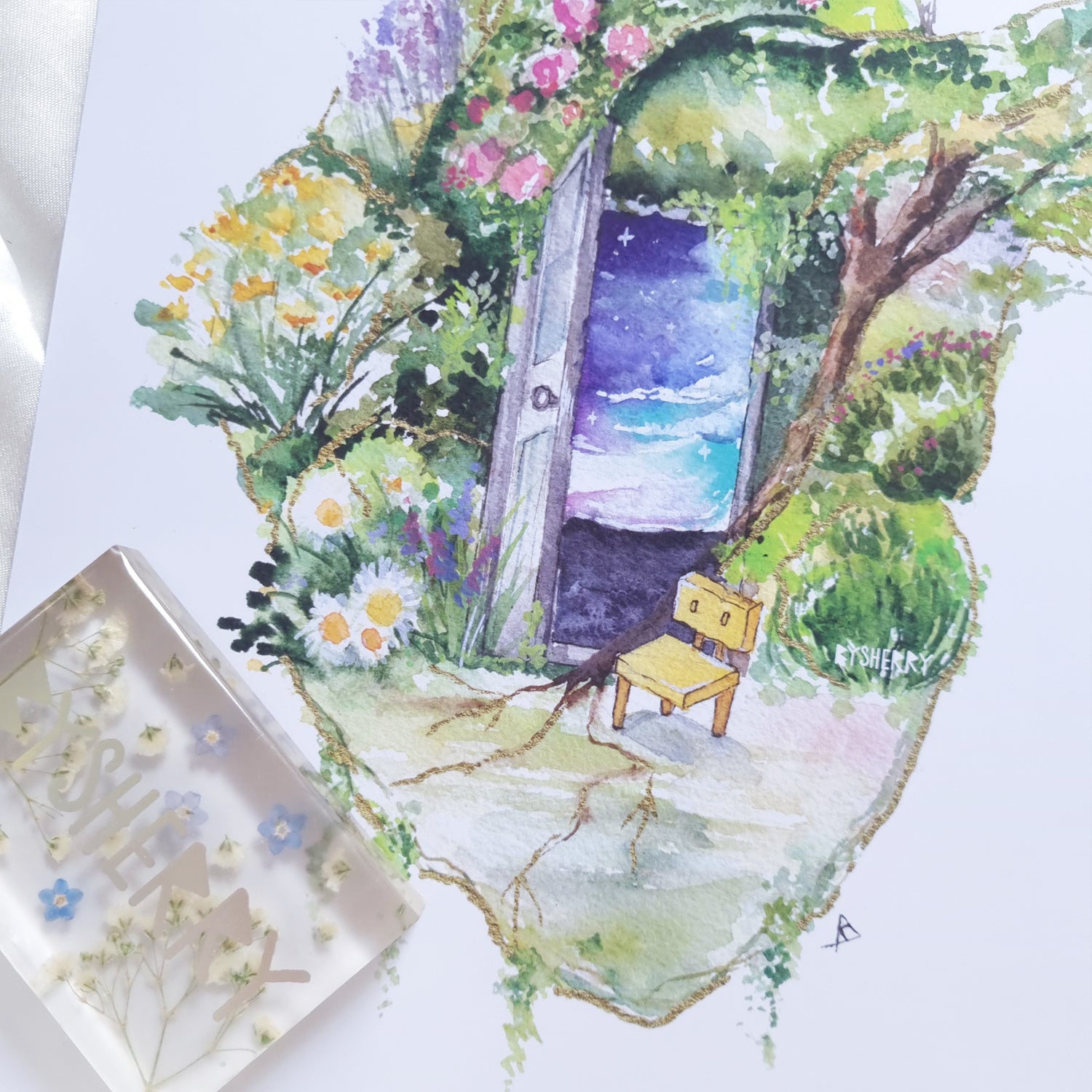 Suzume Watercolor Art Print - A5/A4