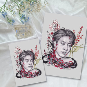 BTS Birth Flower Series Art Prints - A5/A4