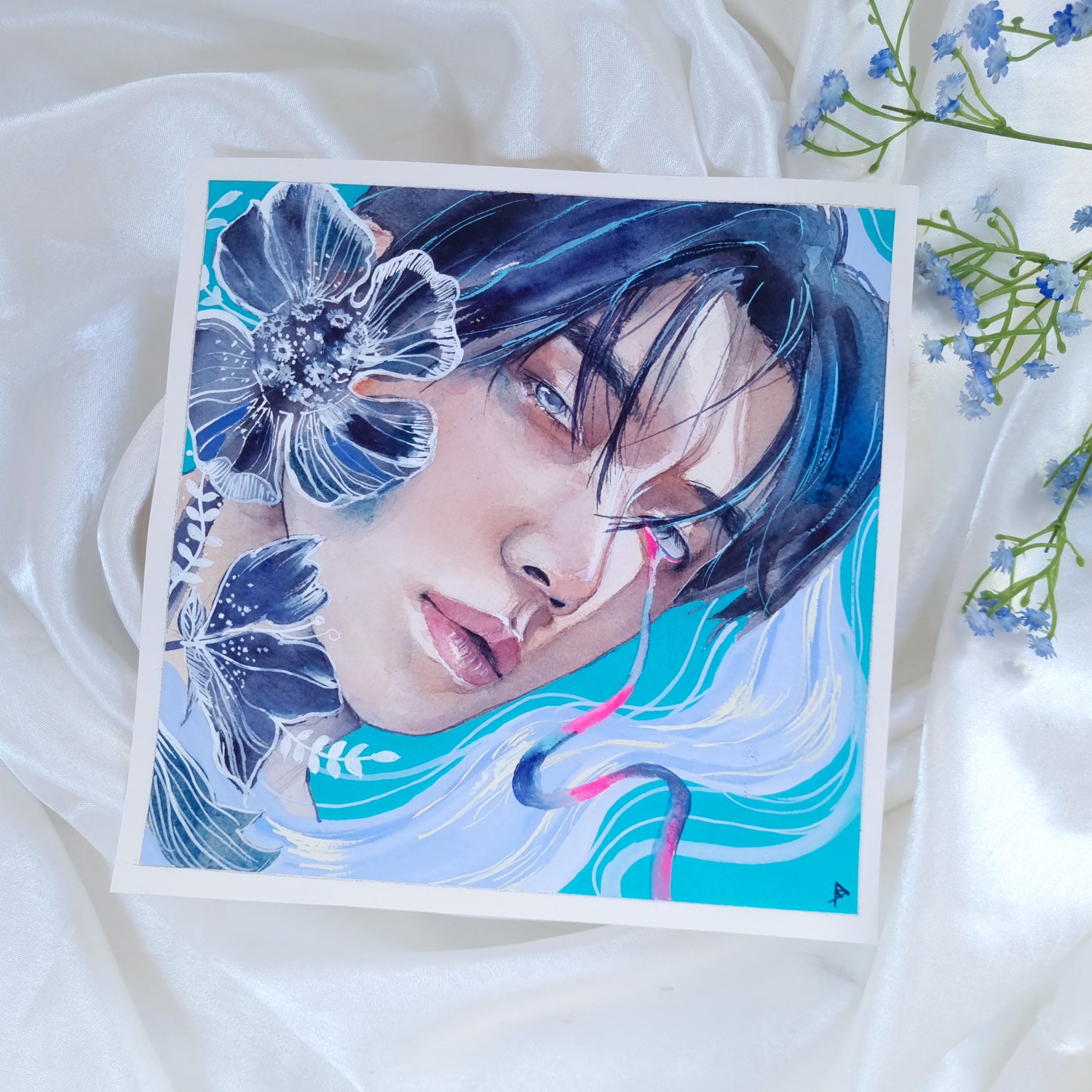 TXT: Yeonjun -  Original Watercolour Painting