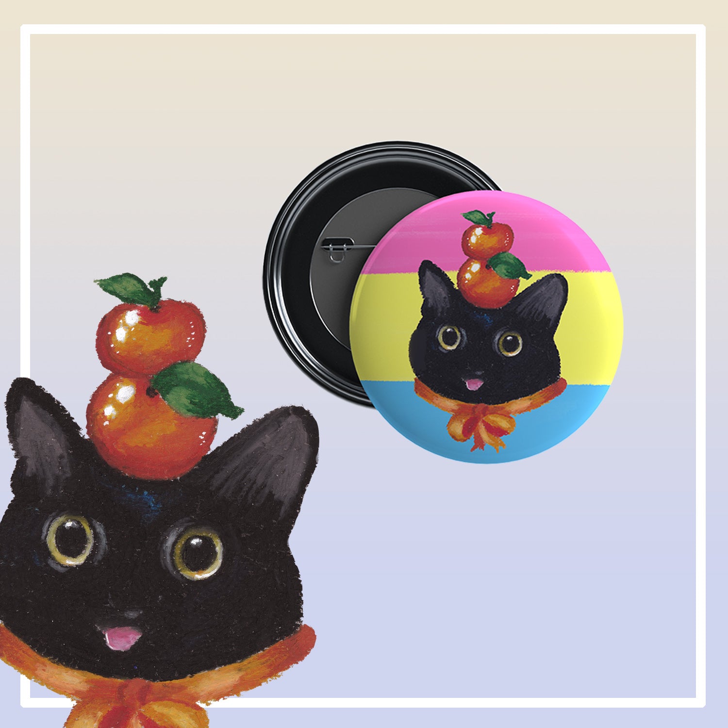 🏳️‍🌈 PRIDE Cats in Hats 🏳️‍🌈 38mm Button Badges