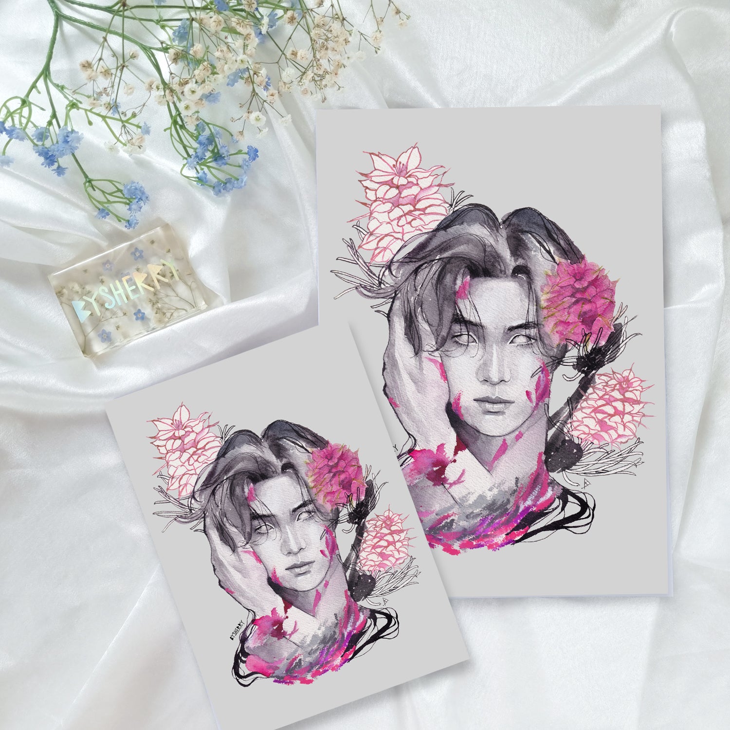 BTS Birth Flower Series Art Prints - A5/A4