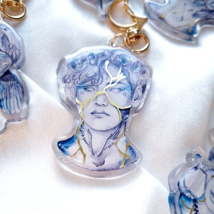 BTS x Greek Gods Gold Foil Embossed Acrylic Keychains