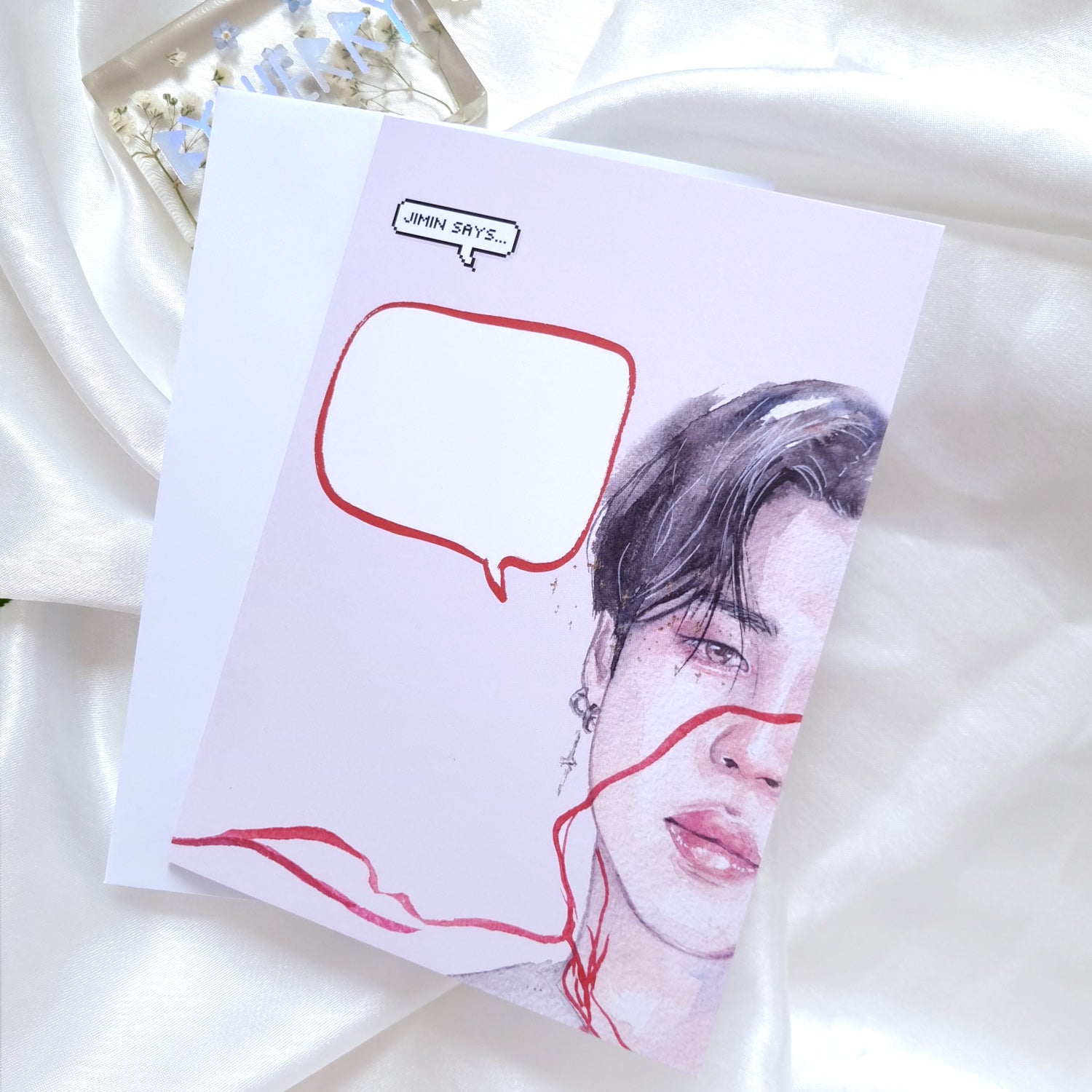 BTS Customisable Speech Bubble Greeting Cards