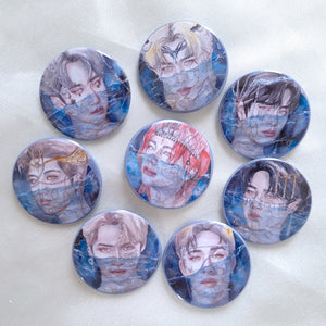 STRAY KIDS "BY BIRTH" 38mm Button Badges