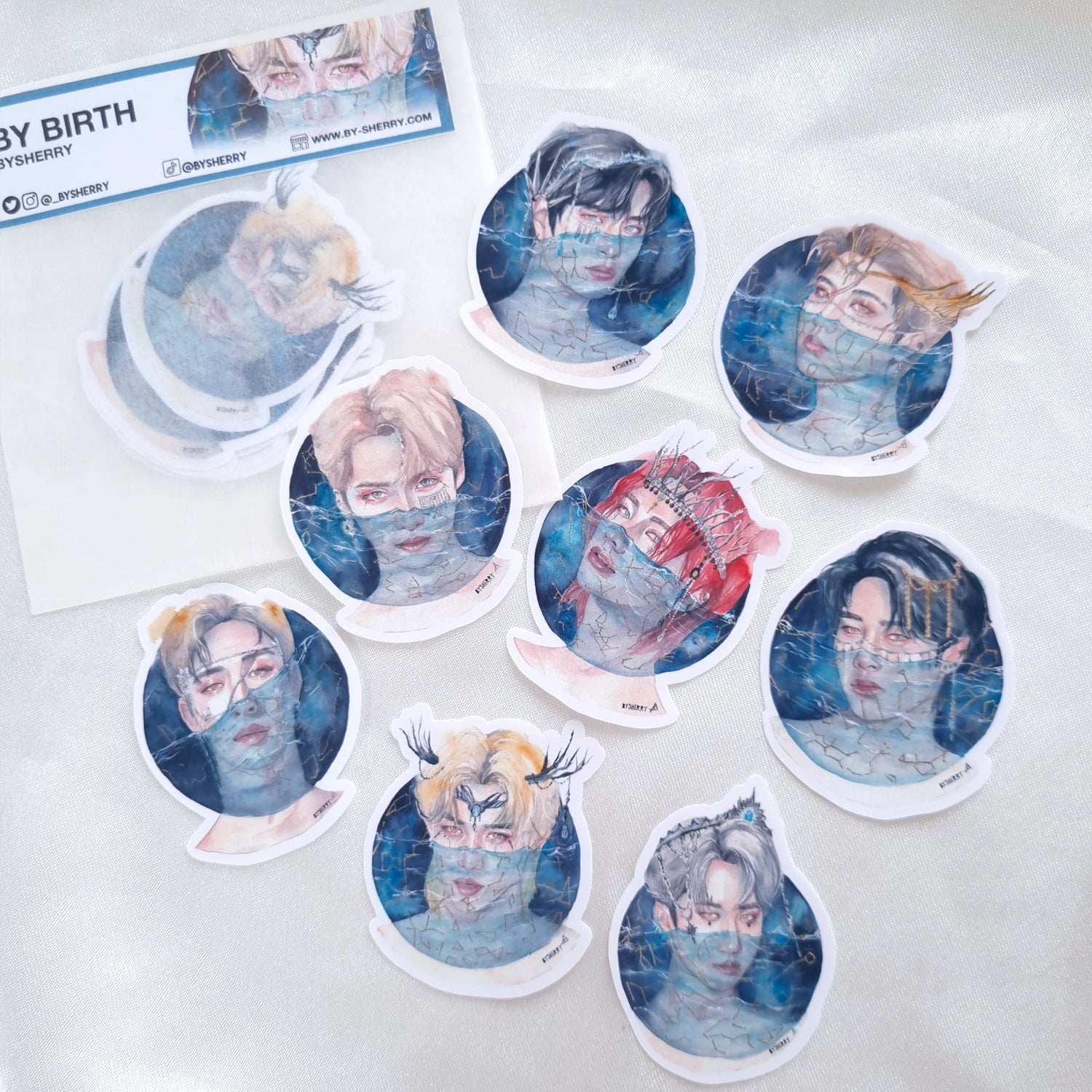 STRAY KIDS "BY BIRTH" Sticker Pack - Set of 8