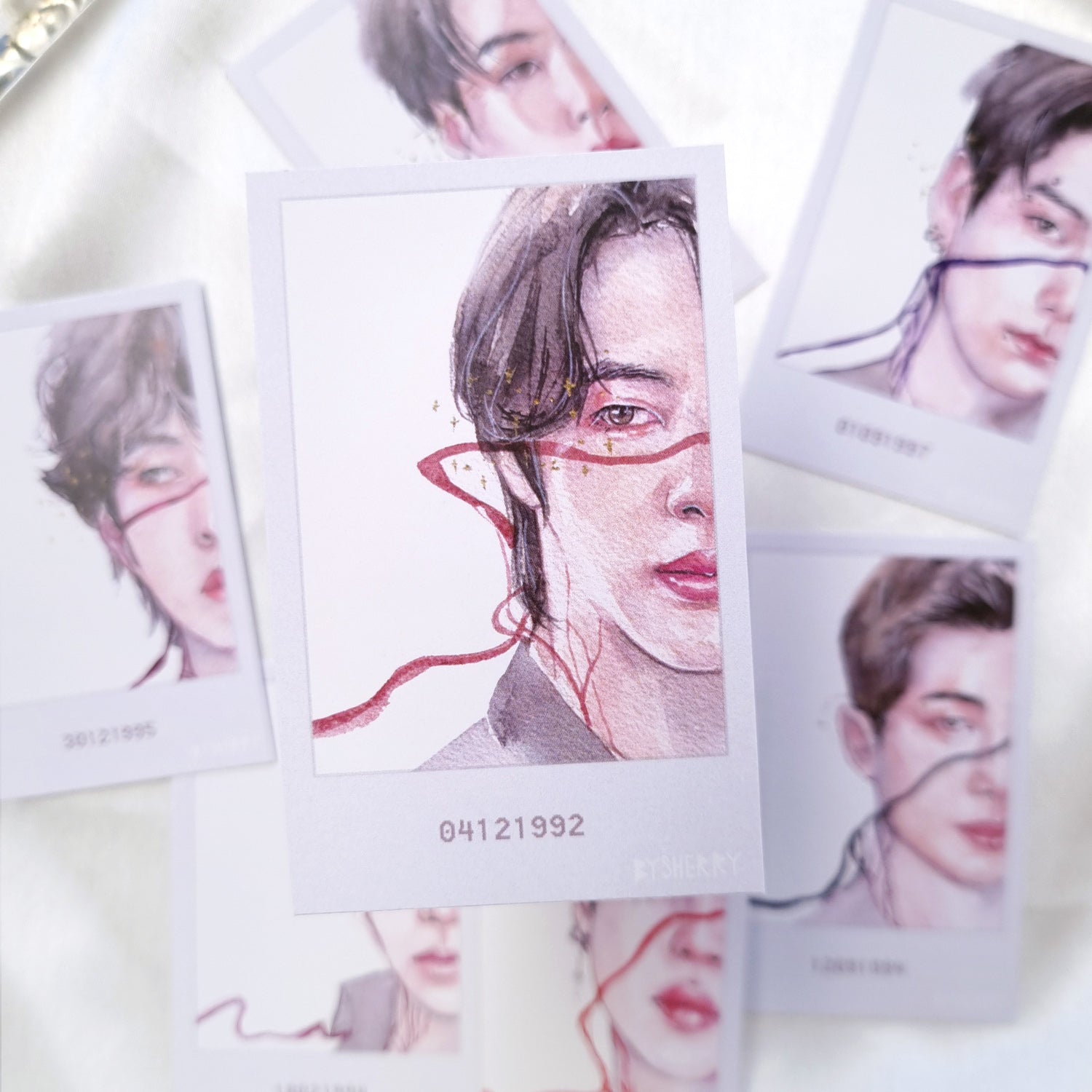 BTS "String of Fate" Aesthetic Photocard-style Art Prints - Set of 7