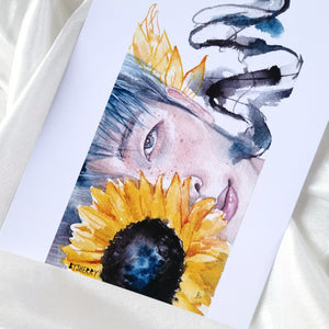 BTS Moonchild of the Sun RM Namjoon Art Print - A5/A4