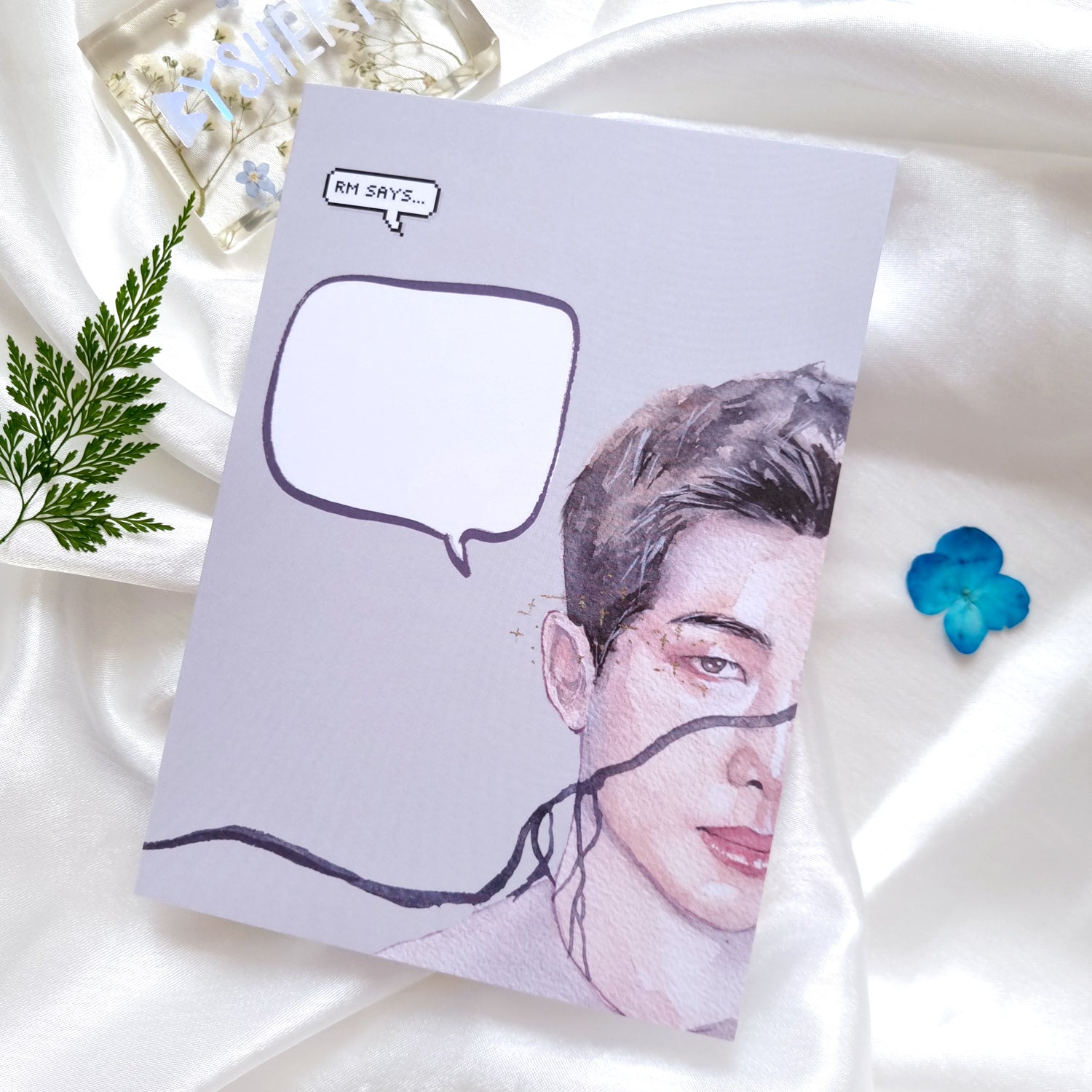 BTS Customisable Speech Bubble Greeting Cards