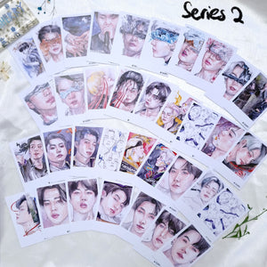 BTS Photocard-Style Mystery Pack Series 1 & 2 - Set of 6