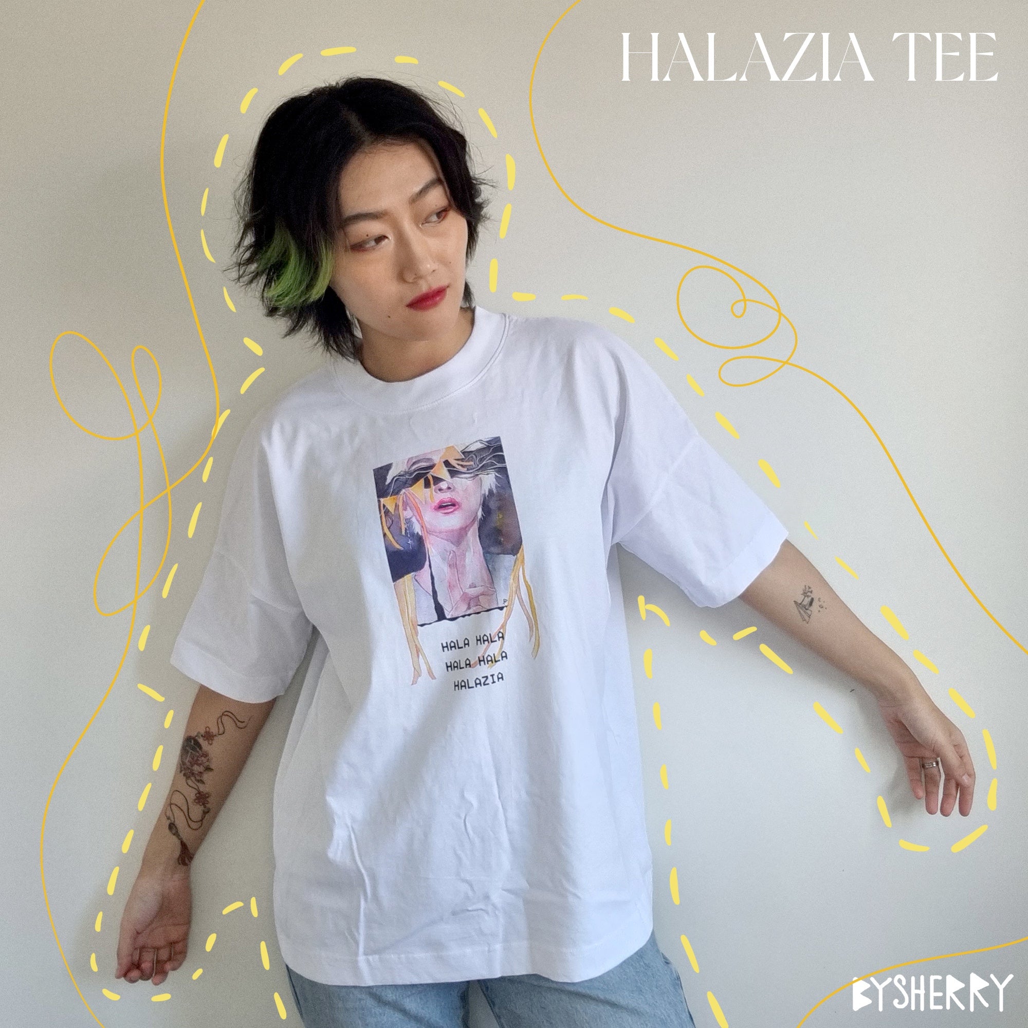 ATEEZ HALAZIA Seonghwa Tee - WHITE