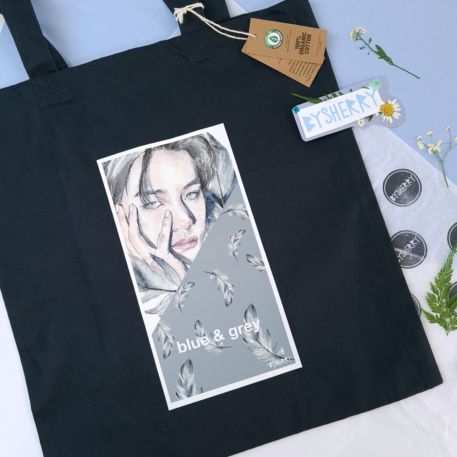 BTS J-hope on the Street Aesthetic Tote Bag Organic Cotton 